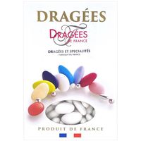 DRAGÉES DRAGEES DE FRANCE Dragées Avola Trèfles - Blanc - DRAGÉES DRAGEES DE FRANCE Dragées Avola Trèfles - Blanc -