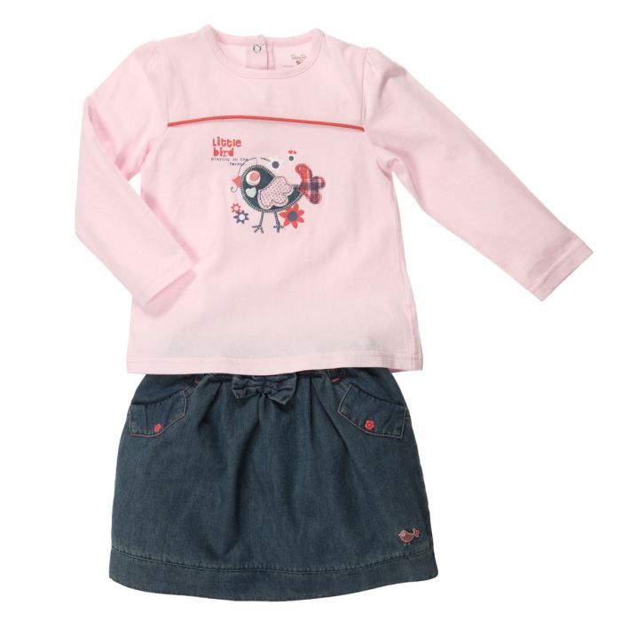 BÉBÉ RÊVE Ensemble 2 pièces T Shirt + Jupe bébé   Achat / Vente