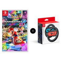 JEU NINTENDO SWITCH Mario Kart 8 Deluxe Jeu Switch + Paire de volants JEU NINTENDO SWITCH Mario Kart 8 Deluxe Jeu Switch + Paire de volants