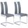 JADE Lot de 2 chaises de salle à manger - Simili g