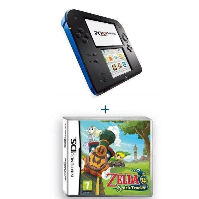 CONSOLE 2DS BLEU+THE LEGEND OF ZELDA SPIRIT TRACKS - Achat / Vente ...