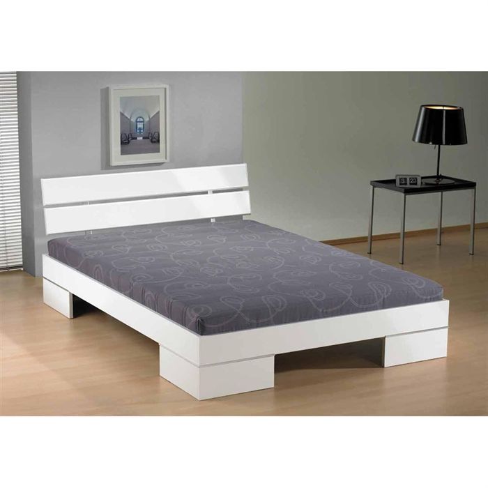 Lit complet VIENA 140X190   Achat / Vente SOMMIER ET MATELAS Lit