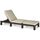 DAYTONA Bain de soleil aspect rotin tressé - Marro
