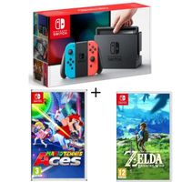 CONSOLE NINTENDO SWITCH Pack Nintendo Switch Néon + The Legend of Zelda : CONSOLE NINTENDO SWITCH Pack Nintendo Switch Néon + The Legend of Zelda :