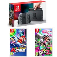 CONSOLE NINTENDO SWITCH Pack Nintendo Switch Grise + Splatoon 2 + Mario Te CONSOLE NINTENDO SWITCH Pack Nintendo Switch Grise + Splatoon 2 + Mario Te