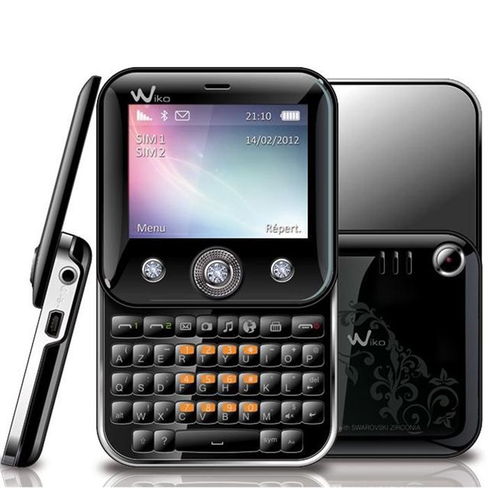 WIKO DUELLE Noir Swarovski   Achat / Vente TELEPHONE PORTABLE WIKO