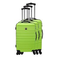 SET DE VALISES FRANCE BAG Set de 3 Valises Rigide ABS 4 Roues 55- SET DE VALISES FRANCE BAG Set de 3 Valises Rigide ABS 4 Roues 55-