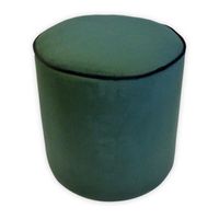 POUF - POIRE Pouf rond velours William - 35 x 35 cm - Vert émer POUF - POIRE Pouf rond velours William - 35 x 35 cm - Vert émer