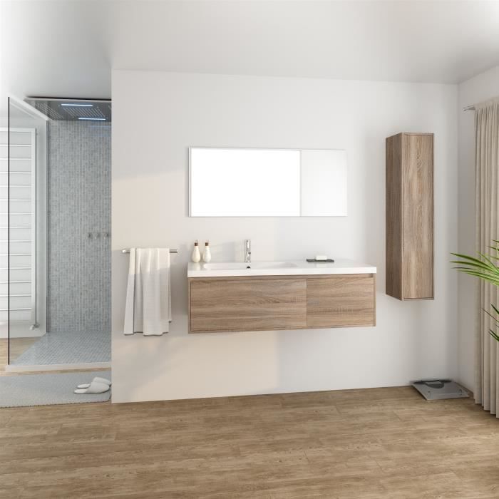 meuble simple vasque 120 cm - achat / vente pas cher