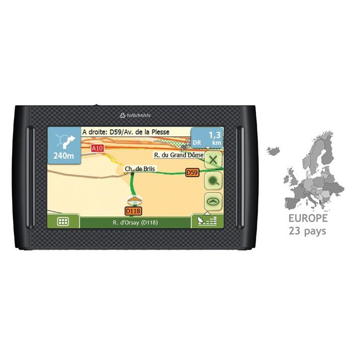 GPS autonome avec écran tactile 4.3 (480 x 272 pixels)   Données