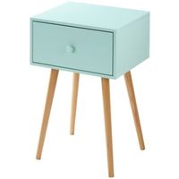 CHEVET HORTENSE Table de chevet scandinave vert d'eau laq CHEVET HORTENSE Table de chevet scandinave vert d'eau laq