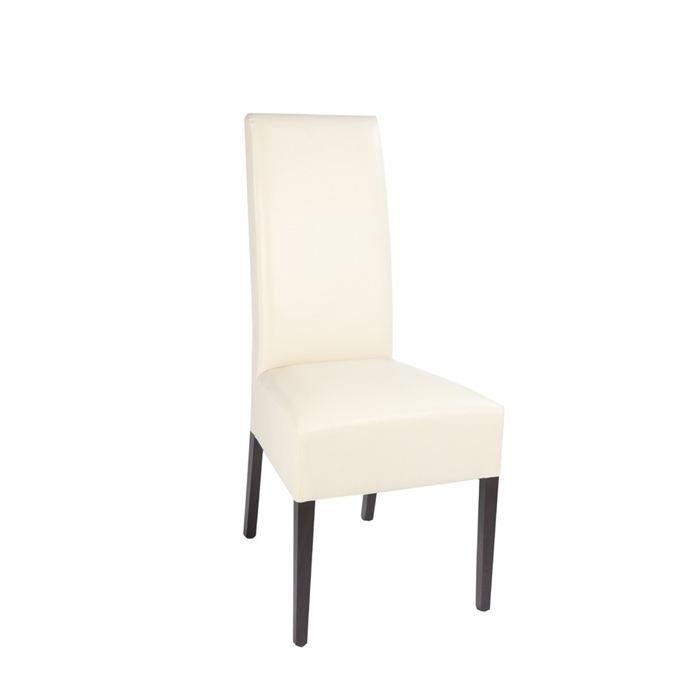 LOT DE 2 CHAISES EDI BEIGE ET HETRE TEINTE WENGE   Achat / Vente