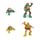 TORTUES NINJA Pack Raphael & Michelangelo 14 cm