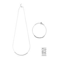 PARURE CLIO BLUE Parure Collier + Bracelet argent 925 PARURE CLIO BLUE Parure Collier + Bracelet argent 925