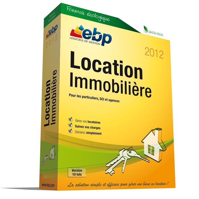 LOGICIEL BUREAUTIQUE EBP Location Immobilière 2012 version 10 Lots