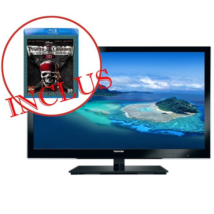 TELEVISEUR LED 42 TOSHIBA 42VL863F 3D + Blu ray Pirates des Caraibes