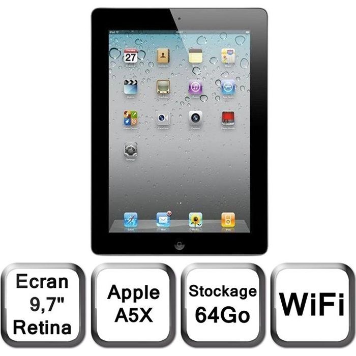 64 Go WiFi   Achat / Vente TABLETTE TACTILE Apple iPad 3 noir 64 Go