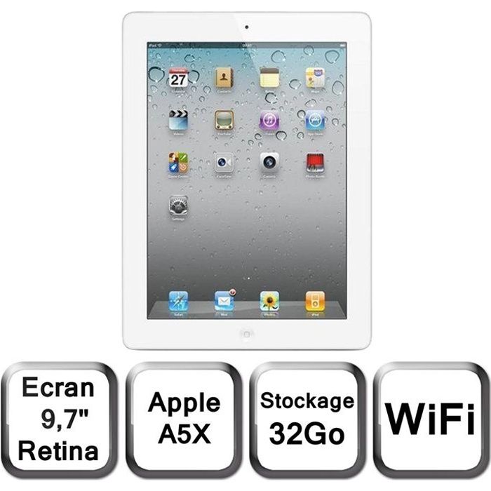 Apple Nouvel iPad blanc 9,7 LED 32 Go WiFi   Achat / Vente TABLETTE
