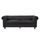 EDGAR Canapé Chesterfield droit fixe 3 places - Ti