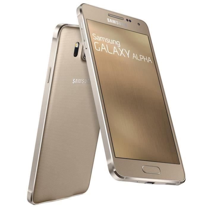 Samsung Galaxy Alpha Or  Achat smartphone pas cher, avis et meilleur prix  Cdiscount