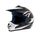 CDH Casque Cross Enfant Noir et Blanc Premier Prix