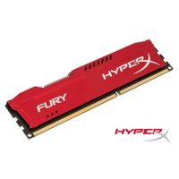 MÉMOIRE RAM Kingston 8Go DDR3 1333MHz CL9 HyperX FURY Red MÉMOIRE RAM Kingston 8Go DDR3 1333MHz CL9 HyperX FURY Red