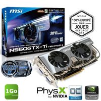 CARTE GRAPHIQUE INTERNE MSI GTX560-Ti 1Go Twin Frozr II OC CARTE GRAPHIQUE INTERNE MSI GTX560-Ti 1Go Twin Frozr II OC