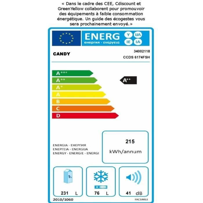  CCDS 6174 FSH  - Réfrigérateur2