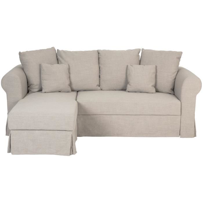FINLANDEK Canapé d'angle réversible ESKO 4 places - Tissu ...