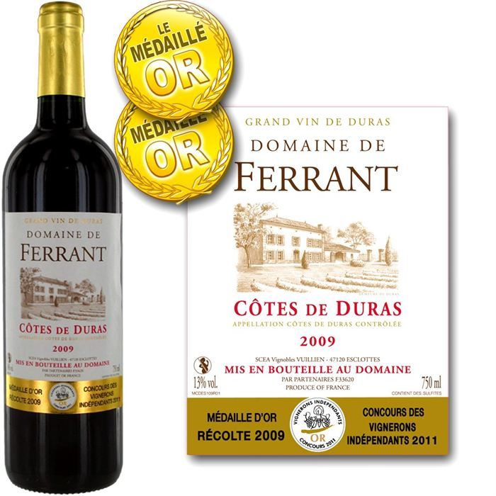 2009   Achat / Vente VIN ROUGE Domaine de Ferrant 2009