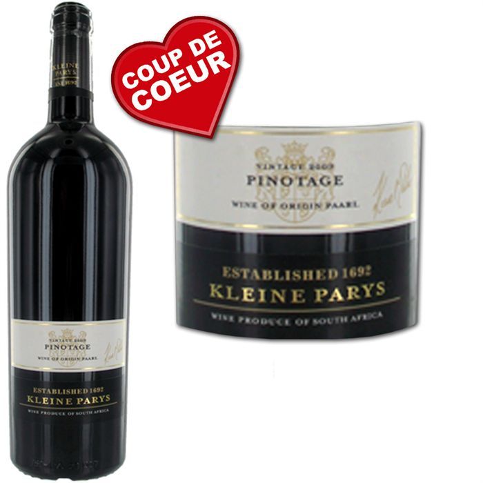 2011   Achat / Vente VIN ROUGE Kleine Parys Pinotage 2011  