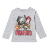 T-SHIRT DRAGONS 3 - T-shirt Manches longues - Gris - Garço T-SHIRT DRAGONS 3 - T-shirt Manches longues - Gris - Garço