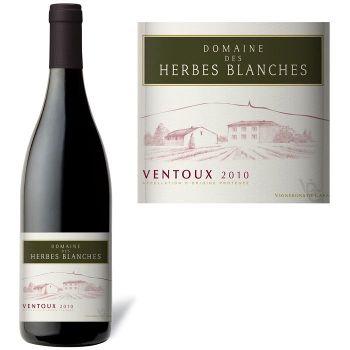 2010   Achat / Vente VIN ROUGE Ventoux Herbes Blanches 2010