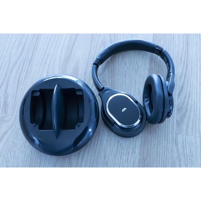 Destockage Meliconi 497313 Casque Tv Hp 600 Pro Sans Fil Noir