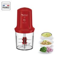 HACHOIR ÉLECTRIQUE MOULINEX - Multi moulinette 3 lames rouge - AT714G HACHOIR ÉLECTRIQUE MOULINEX - Multi moulinette 3 lames rouge - AT714G