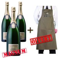 CHAMPAGNE Duval-Leroy Brut Magnum (x3) + Tablier CHAMPAGNE Duval-Leroy Brut Magnum (x3) + Tablier