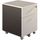 Caisson mobile 2 tiroirs Contemporain Blanc perle