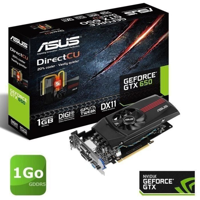 Asus GTX650 1Go GDDR5 DirectCU   Achat / Vente CARTE GRAPHIQUE Asus