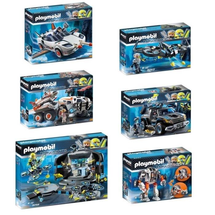 Lot 6 De Top Boîtes Agents Playmobil Gamme CQthrds