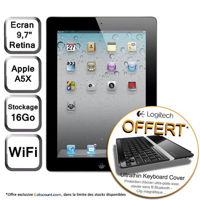 Nouvel iPad noir 9,7 LED 16 Go WiFi + Ultrathin   Achat / Vente