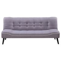 CLIC-CLAC LEONIE Banquette clic clac 3 places - Tissu gris - CLIC-CLAC LEONIE Banquette clic clac 3 places - Tissu gris -