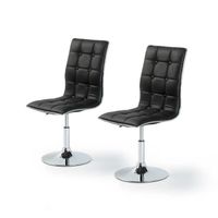 CHAISE LEAF Lot de 2 chaises de salle à manger en simi... CHAISE LEAF Lot de 2 chaises de salle à manger en simi...