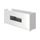 STAR Meuble TV haut contemporain blanc brillant et