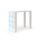 Table haute blanc laque