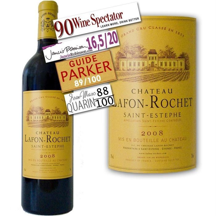 2008   Achat / Vente VIN ROUGE Château Lafon Rochet 2008  