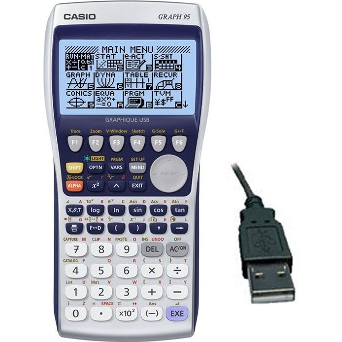 Casio graph 95+   Achat / Vente CALCULATRICE Casio Graph 95