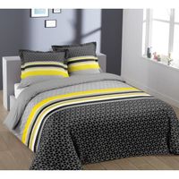 PARURE DE COUETTE VISION Parure de couette 100% coton LISA - 1 houss PARURE DE COUETTE VISION Parure de couette 100% coton LISA - 1 houss