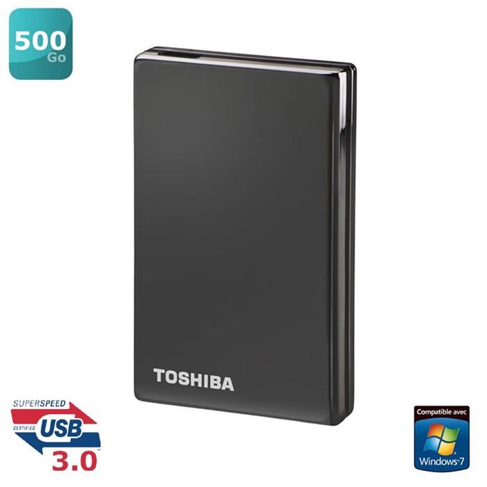 Disque dur externe portable 500 Go   Format 2.5   Interface USB 3.0