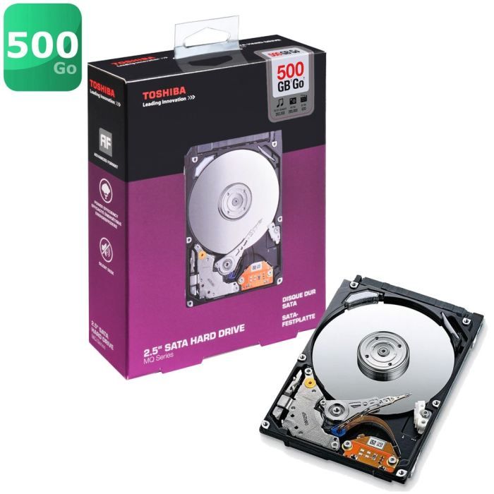 Disque dur interne   Capacité 500Go   5400 trs/min   Interface SATA