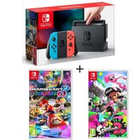 CONSOLE NINTENDO SWITCH Console Nintendo Switch avec paire de Joy-Con néon CONSOLE NINTENDO SWITCH Console Nintendo Switch avec paire de Joy-Con néon
